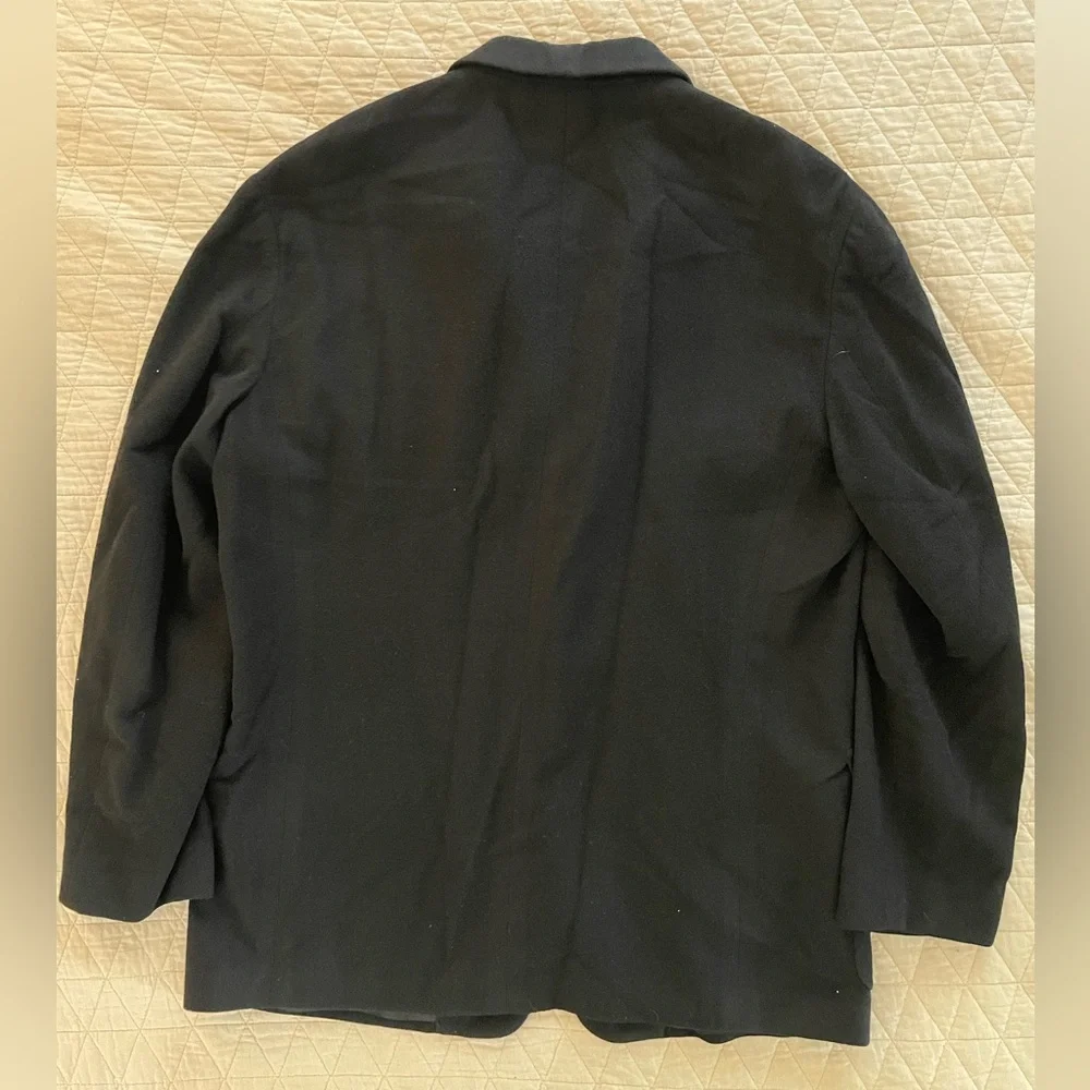 VESTIMENTA Made in Italy Vintage Thick Cashmere Sports Jacket in Black Size 42 R